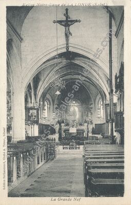 Carte postale ancienne Eglise Notre-Dame — La Londe (Seine-Maritime)