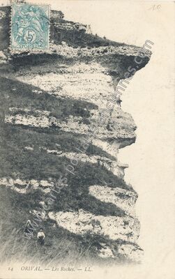 Carte postale ancienne Les Roches — Orival (Seine-Maritime)