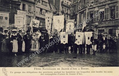 Carte postale ancienne Fêtes Nationales de Jeanne d'Arc — Rouen (Seine-Maritime)