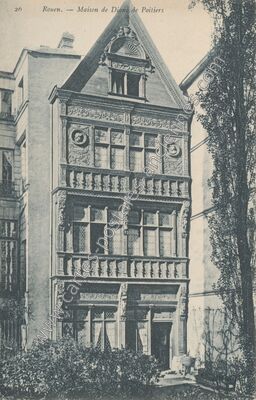 Carte postale ancienne Maison de Diane de Poitiers — Rouen (Seine-Maritime)