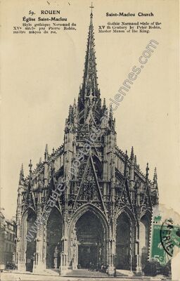 Carte postale ancienne Église Saint-Maclou — Rouen (Seine-Maritime)