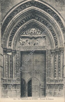 Carte postale ancienne La Cathédrale de Rouen. - Portail St-Étienne — Rouen (Seine-Maritime)