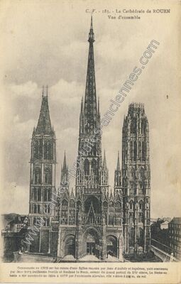 Carte postale ancienne La Cathédrale — Rouen (Seine-Maritime)