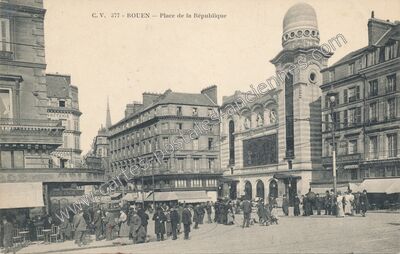 Carte postale ancienne Place de la République — Rouen (Seine-Maritime)