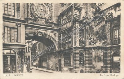 Carte postale ancienne Le Gros Horloge — Rouen (Seine-Maritime)