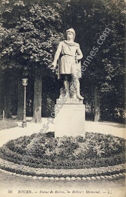 Carte postale ancienne Statue de Rollon. Rollon's Memorial — Rouen (Seine-Maritime)