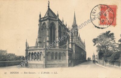 Carte postale ancienne Bon-Secours. — L'Abside — Rouen (Seine-Maritime)