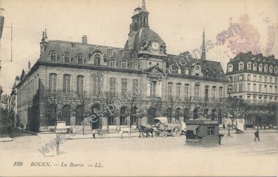 Carte postale ancienne La Bourse — Rouen (Seine-Maritime)