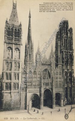 Carte postale ancienne La Cathédrale — Rouen (Seine-Maritime)