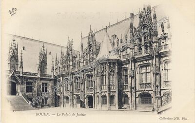 Carte postale ancienne Le Palais de Justice — Rouen (Seine-Maritime)