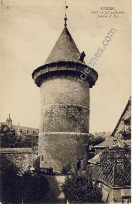 Carte postale ancienne Tour où fut enfermée Jeanne d'Arc — Rouen (Seine-Maritime)