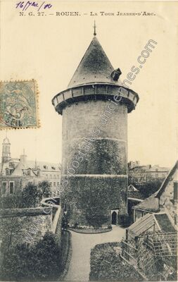 Carte postale ancienne La Tour Jeanne-d'Arc — Rouen (Seine-Maritime)
