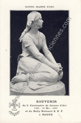 Carte postale ancienne SOUVENIR du 5e Centenaire de Jeanne d'Arc 1431 - 31 Mai — Rouen (Seine-Maritime)