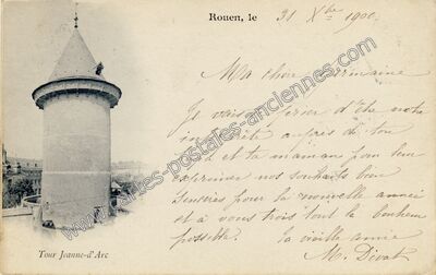 Carte postale ancienne Tour Jeanne-d'Arc — Rouen (Seine-Maritime)