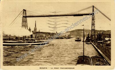 Carte postale ancienne Le Pont Transbordeur — Rouen (Seine-Maritime)