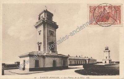 Carte postale ancienne Les Phares de la Hève — Sainte-Adresse (Seine-Maritime)