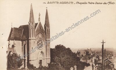 Carte postale ancienne Chapelle Notre-Dame-des-Flots — Sainte-Adresse (Seine-Maritime)