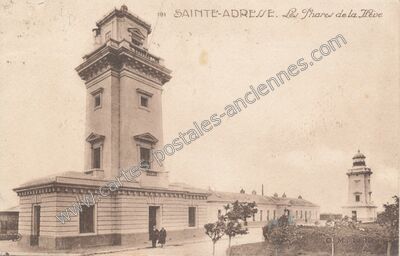 Carte postale ancienne Les Phares de la Hève — Sainte-Adresse (Seine-Maritime)