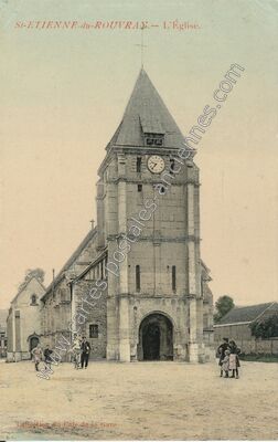 Carte postale ancienne L'Église — Saint-Étienne-du-Rouvray (Seine-Maritime)