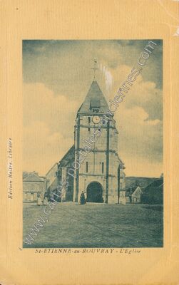 Carte postale ancienne L'Eglise — Saint-Étienne-du-Rouvray (Seine-Maritime)