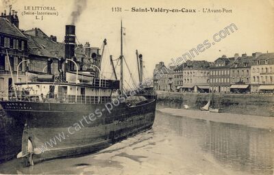 Carte postale ancienne Le Littoral - L'Avant-Port — Saint-Valery-en-Caux (Seine-Maritime)