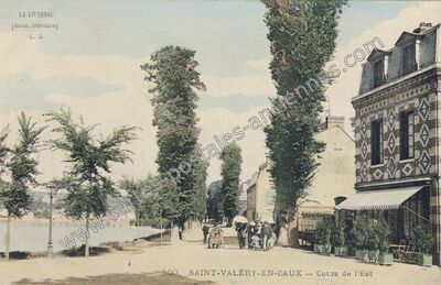 Carte postale ancienne Le Littoral, Cours de l'Est — Saint-Valery-en-Caux (Seine-Maritime)
