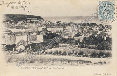 Carte postale ancienne Vue Générale — Saint-Valery-en-Caux (Seine-Maritime)