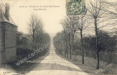 Carte postale ancienne Circuit de la Seine-Inférieure — Sept-Meules (Seine-Maritime)