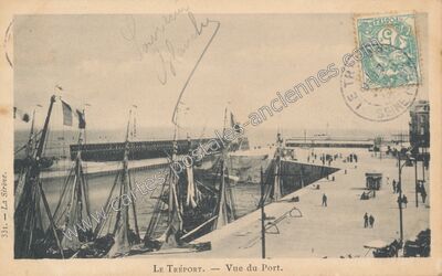 Carte postale ancienne Vue du Port — Le Tréport (Seine-Maritime)
