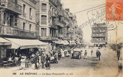 Carte postale ancienne Le Quai François Ier — Le Tréport (Seine-Maritime)