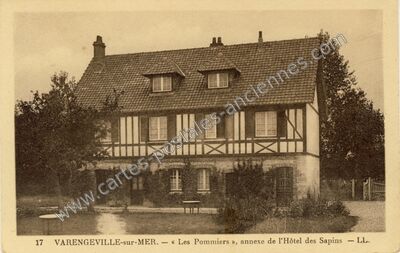 Carte postale ancienne Les Pommiers », annexe de l'Hôtel des Sapins — Varengeville-sur-Mer (Seine-Maritime)