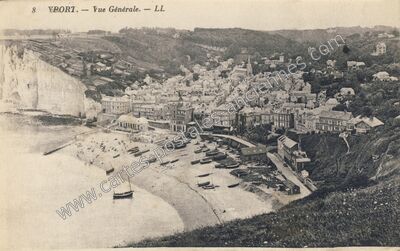 Carte postale ancienne Vue Générale — Yport (Seine-Maritime)