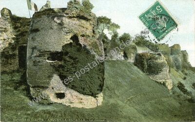 Carte postale ancienne Environs de DIEPPE - Le château — Arques-la-Bataille (Seine-Maritime)