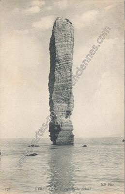 Carte postale ancienne L'Aiguille de Belval — Étretat (Seine-Maritime)