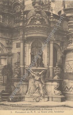 Carte postale ancienne LA BÉNÉDICTINE. Monument de M. A. Le Grand aîné, fondateur — Fécamp (Seine-Maritime)