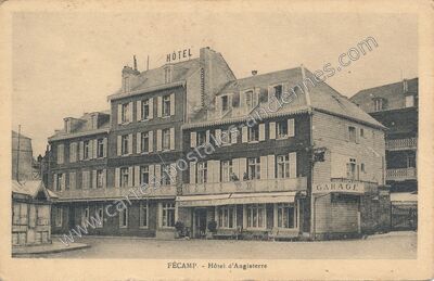 Carte postale ancienne Hôtel d'Angleterre — Fécamp (Seine-Maritime)
