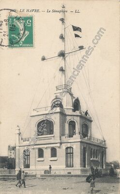 Carte postale ancienne Le Sémaphore — Le Havre (Seine-Maritime)
