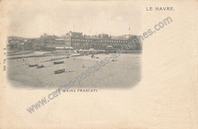 Carte postale ancienne Les Bains Frascati — Le Havre (Seine-Maritime)