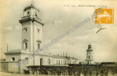 Carte postale ancienne Les Phares — Sainte-Adresse (Seine-Maritime)
