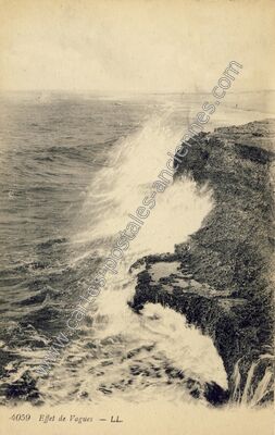 Carte postale ancienne Effet de Vagues — Non Localisée (Seine-Maritime)