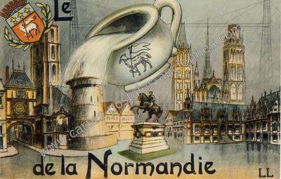 Carte postale ancienne LL x001 co — Non Localisée (Seine-Maritime)