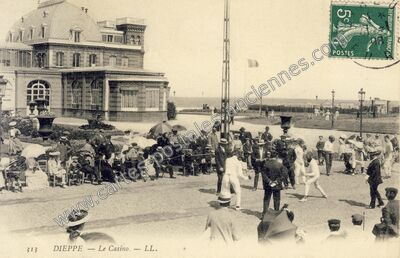 Carte postale ancienne Le Casino — Dieppe (Seine-Maritime)