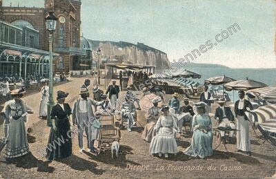 Carte postale ancienne La Promenade du Casino — Dieppe (Seine-Maritime)