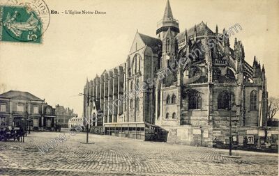 Carte postale ancienne L'Eglise Notre-Dame — Eu (Seine-Maritime)