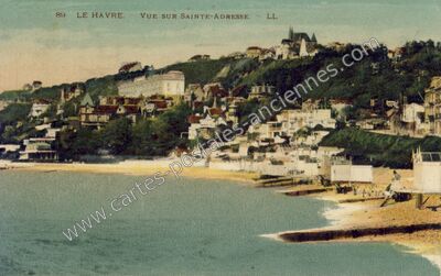 Carte postale ancienne Vue sur Sainte-Adresse — Le Havre (Seine-Maritime)