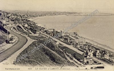 Carte postale ancienne Le Havre et Sainte-Adresse — Le Havre (Seine-Maritime)