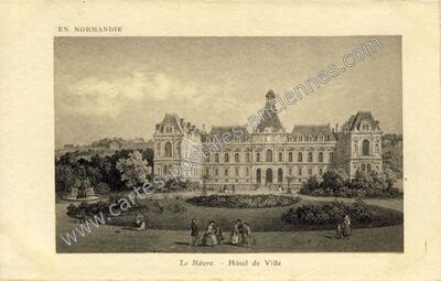 Carte postale ancienne Hôtel de Ville — Le Havre (Seine-Maritime)
