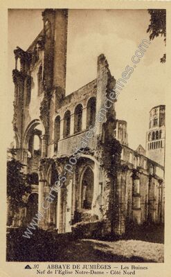 Carte postale ancienne Abbaye de Jumieges — Jumièges (Seine-Maritime)