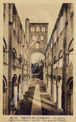 Carte postale ancienne Abbaye de Jumieges — Jumièges (Seine-Maritime)