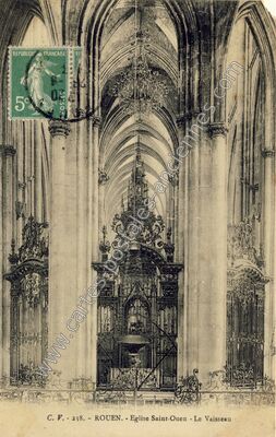 Carte postale ancienne Eglise Saint-Ouen - Le Vaisseau — Rouen (Seine-Maritime)
